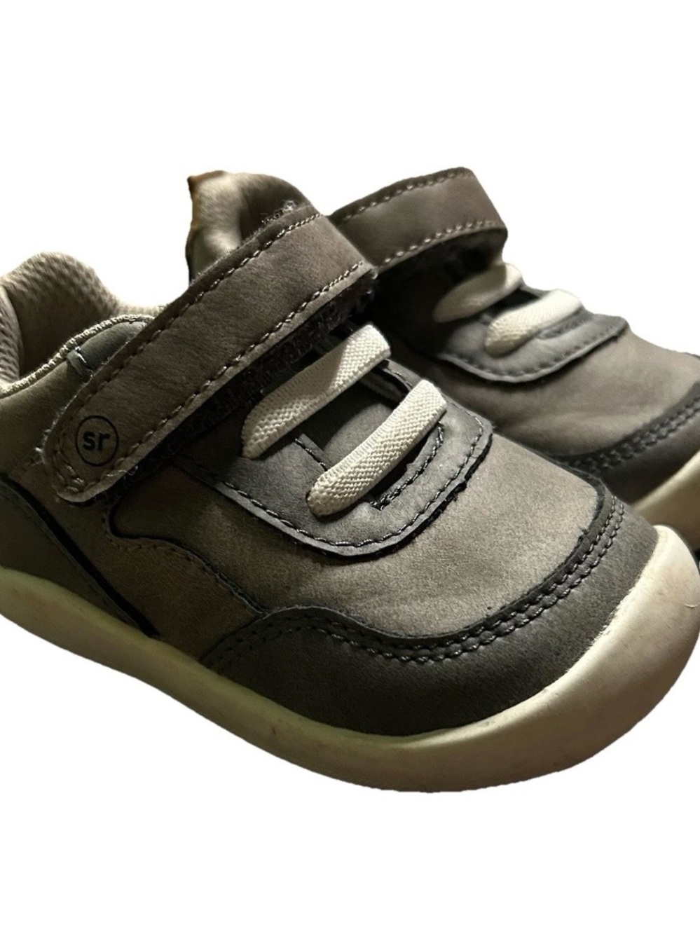 Toddler Boy Stride Rite 2 Tone Grey Sneakers Size 5